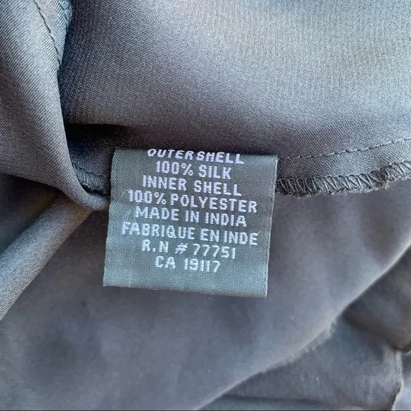 Vintage Betsey Johnson 90s 2000 100% silk Maxi midi dress embroidered low back - Picture 13 of 13